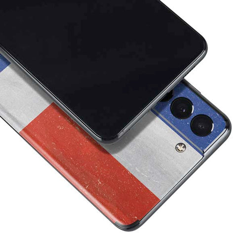 Dominican Republic Flag Distressed Galaxy S21 Plus 5G Skin